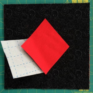 Apply applique to block