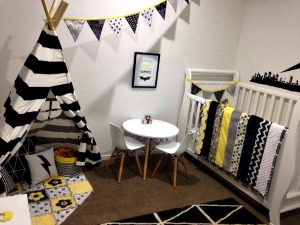 Baby Batman themed bedroom