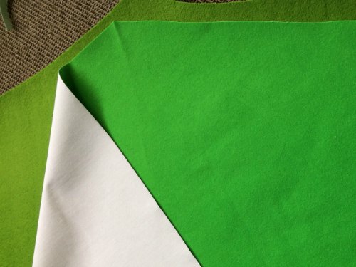 Conical felt tree - velcro fabric preparation