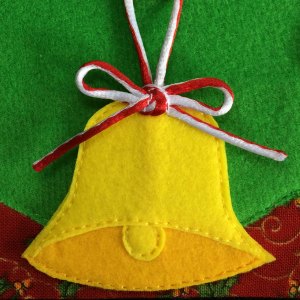 Felt Christmas bell decoration