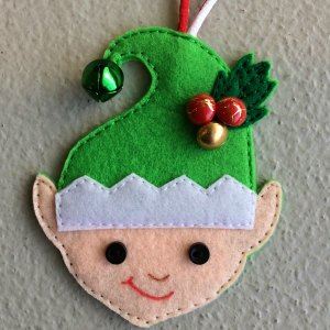 felt elf decoration