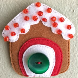 Felt house decoration