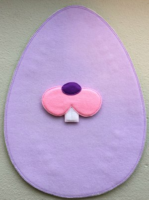 Felt bunny nose/mouth