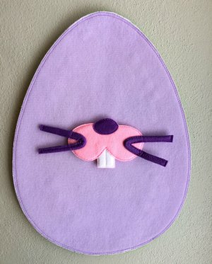 felt Easter bunny mouth