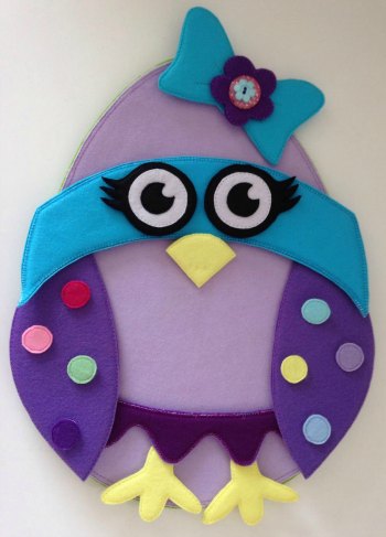 Felt Easter Super Chick made by Bella and her mum
