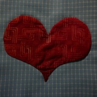 Applique Heart No Starch