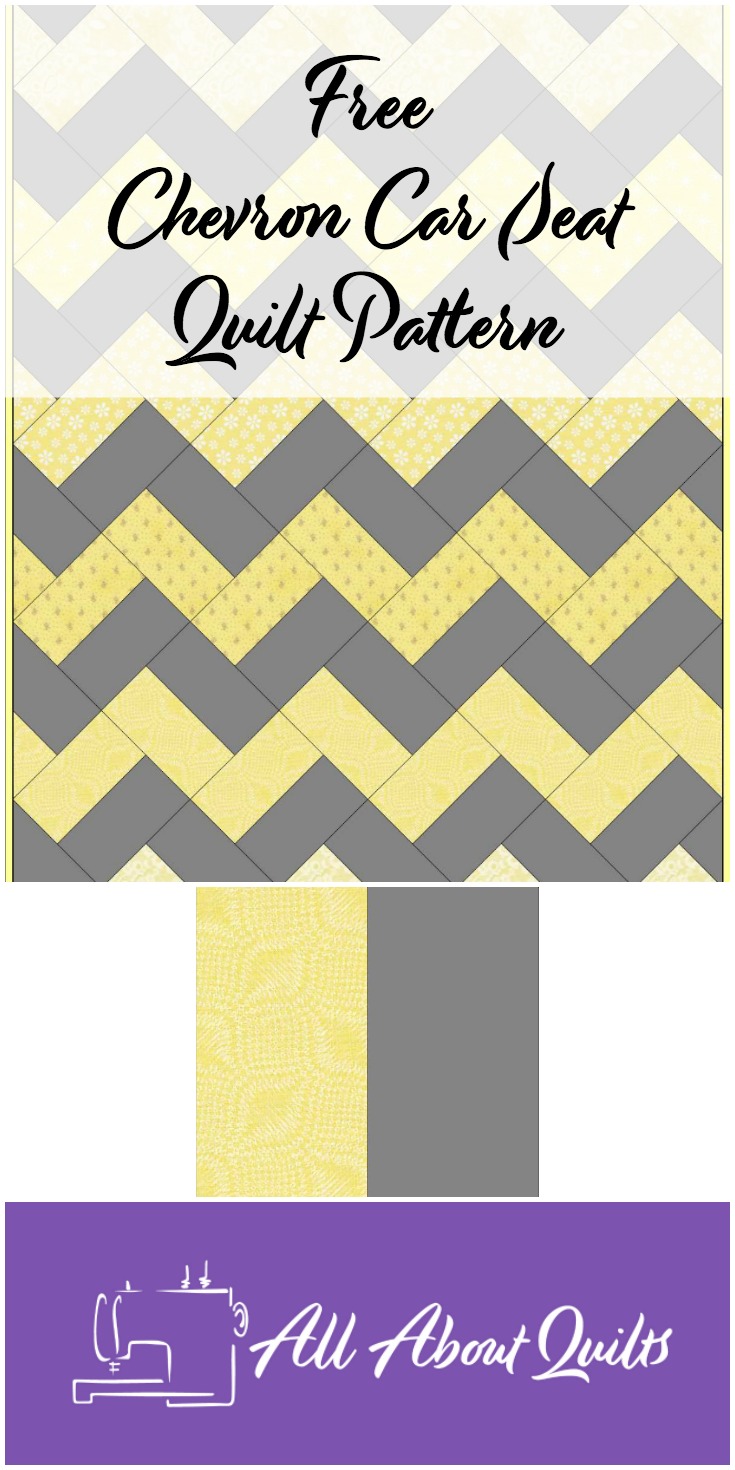 Free Chevron car seat quilt pattern