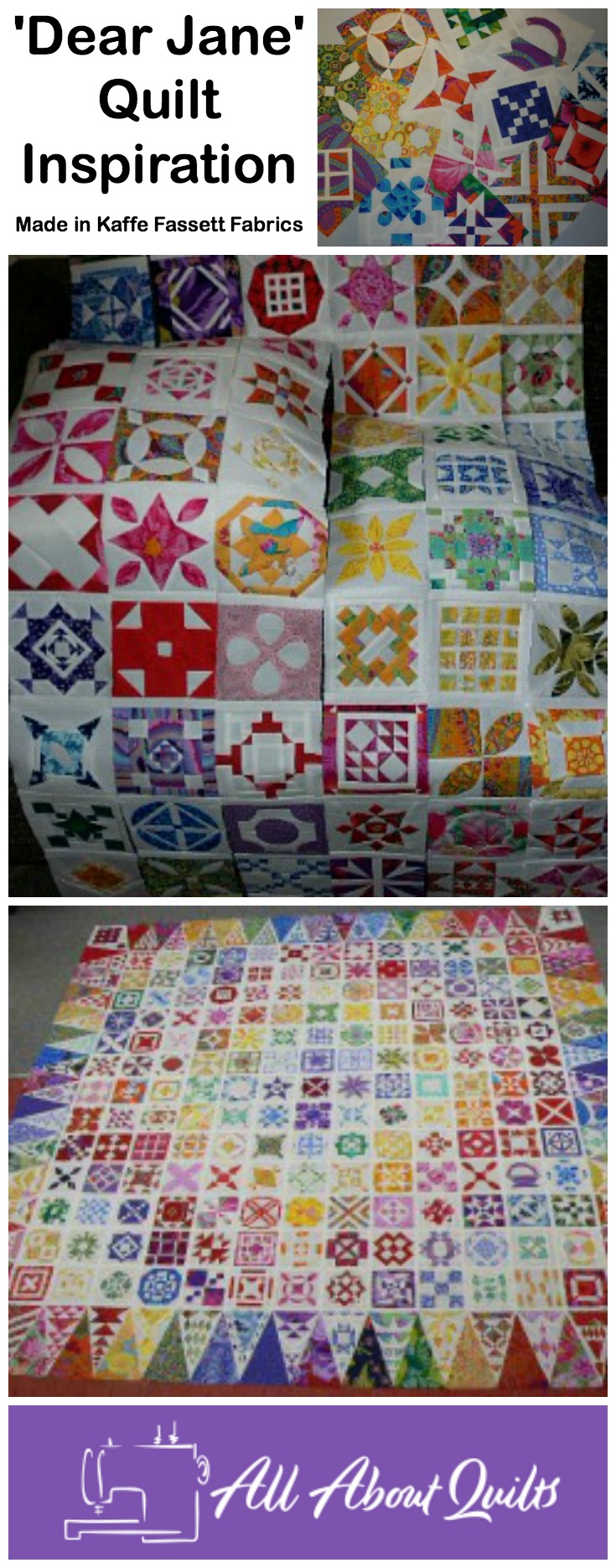 Dear Jane Quilt Pinterest Pin