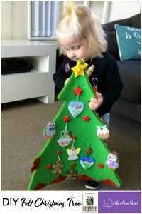 Pinterest Pin DIY felt Christmas tree