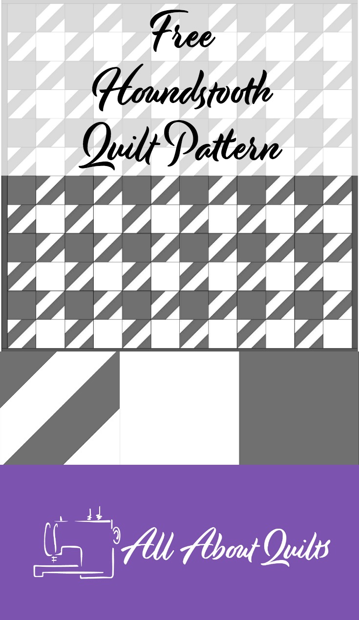 Free Houndstooth quilt pattern