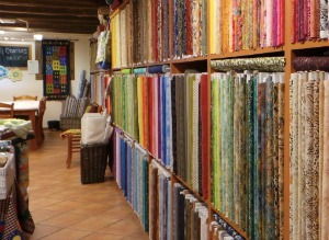 View inside BCN Patchwork shop in Spain