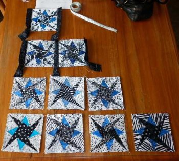 Step 7 Starry Path block sashings