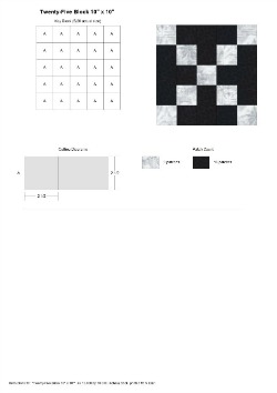 Bow Tie 25 Block Rotary Cutting Guide