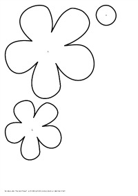 To Medium Flower Template