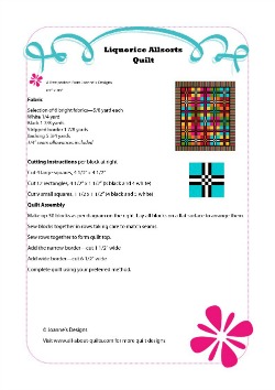 Liquorice Allsorts Quilt Pattern