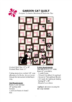 To Garden Cat Quilt Pattern PDF Download