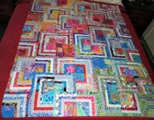 Stacking squares quilt