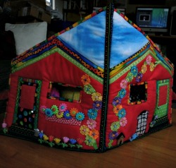 Quilted dolls house