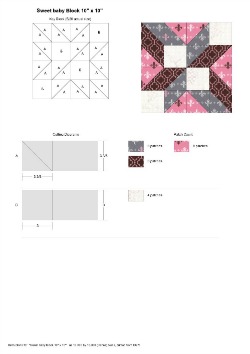 To Sweet Baby Block Rotary Cutting Guide