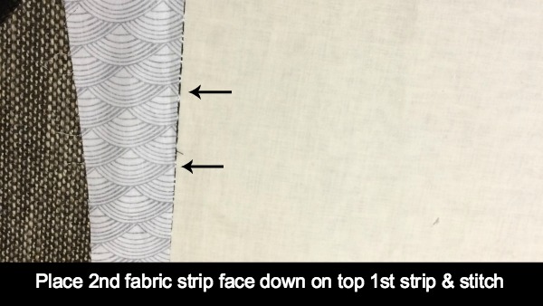 2nd fabric strip