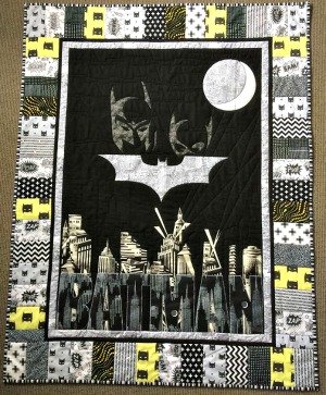 baby batman cot quilt