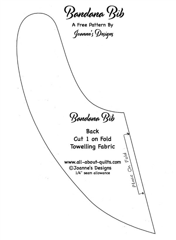 Bandana Bib Front Pattern