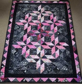 Half square triangle quilt