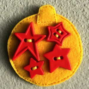 felt bauble Christmas tree decoration