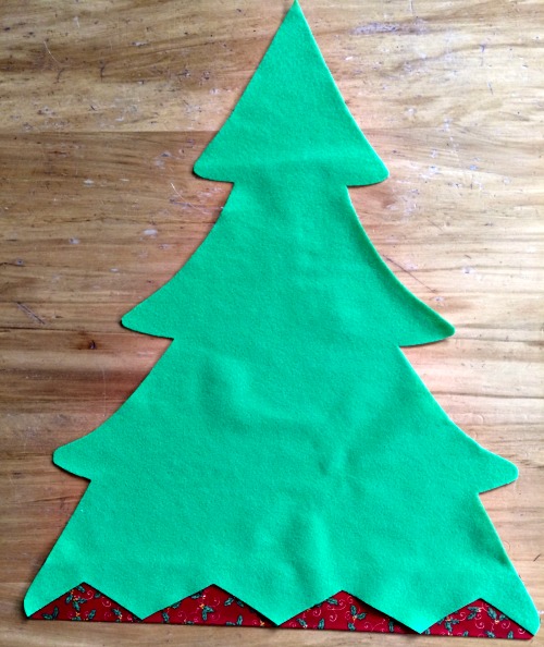 Front felt Christmas tree