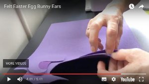 Felt Easter Bunny layered Felt Easter Bunny