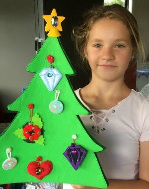 Miniature Felt Christmas Tree