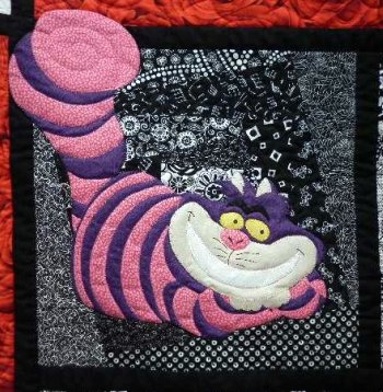 Alice in Wonderland applique Cheshire Cat