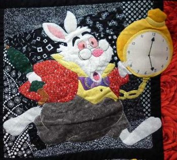 Alice in Wonderland applique The White Rabbit