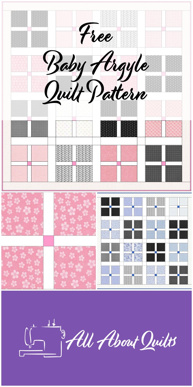 Free baby Argyle quilt pattern