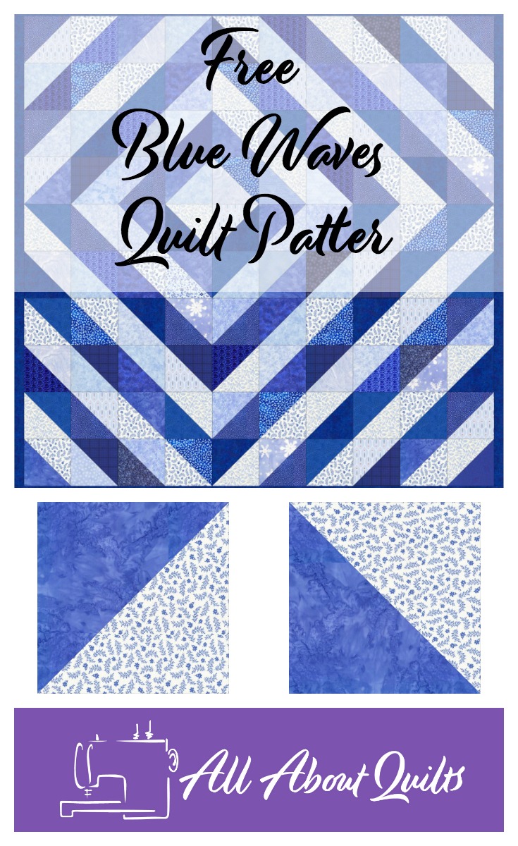 Free Blue Waves quilt pattern