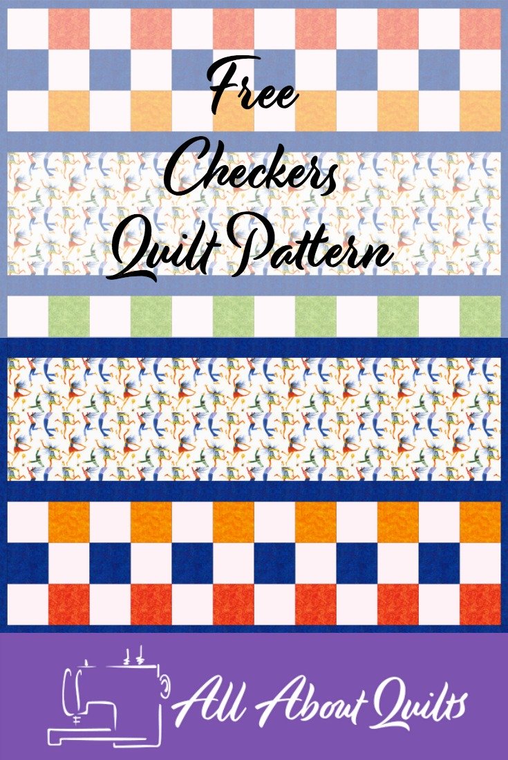 Free Checkers Quilt pattern week 14