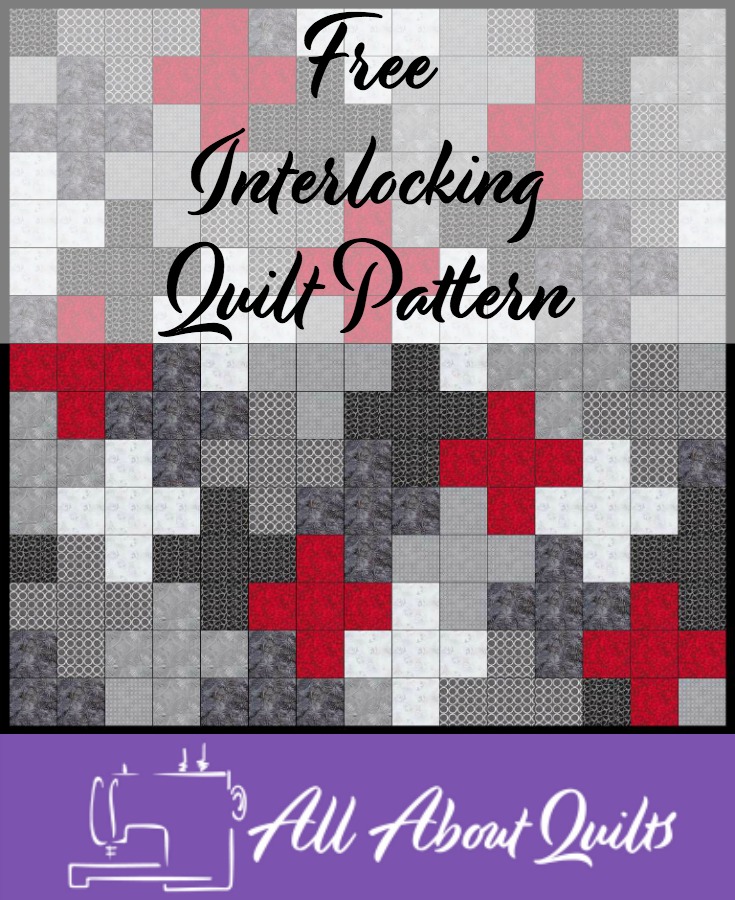 Free Interlocking quilt pattern