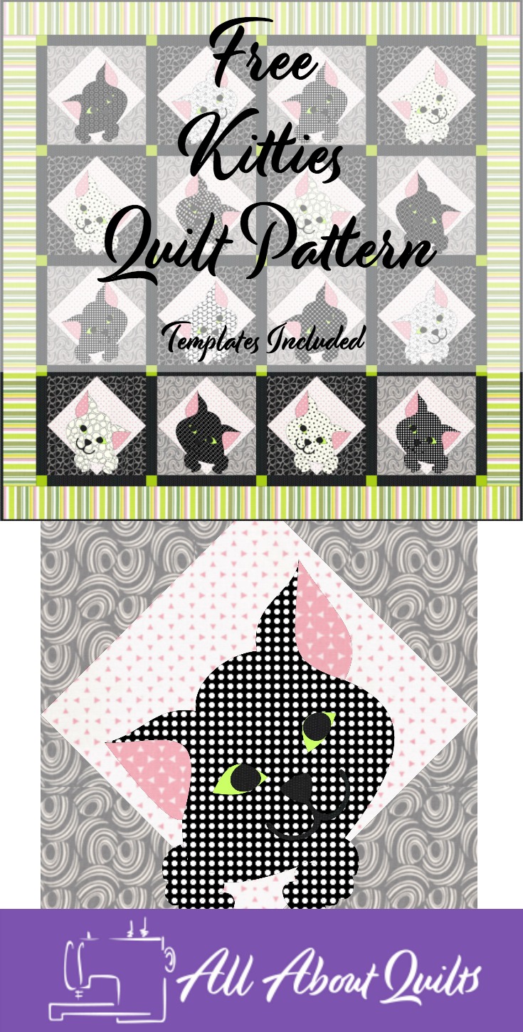 Free Kitties quilt pattern