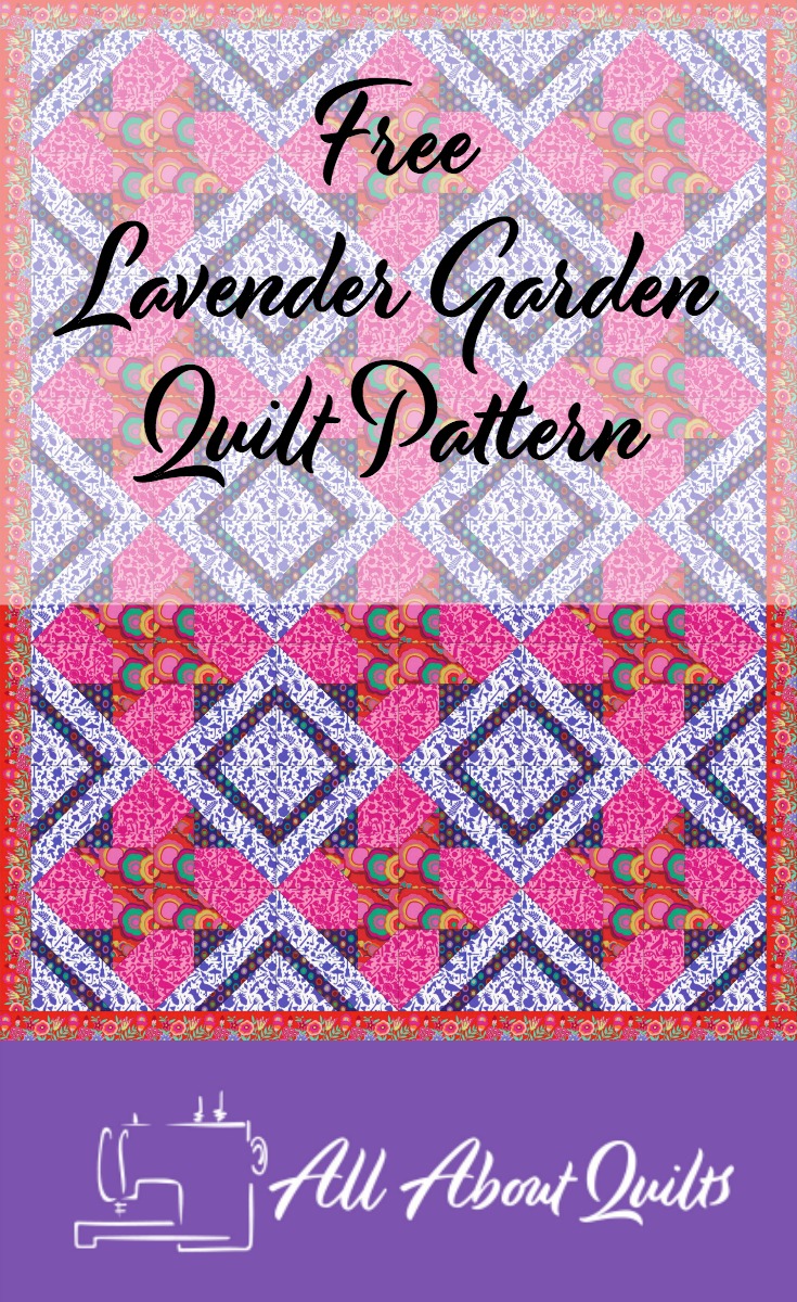 Free Lavender Garden quilt pattern