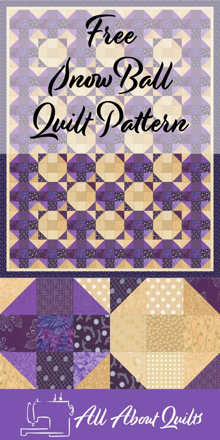 Free Snowball quilt pattern