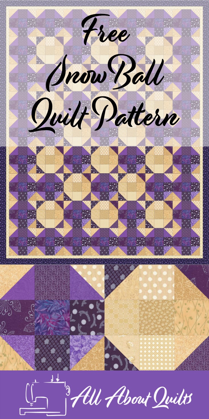 Free Snowball quilt pattern