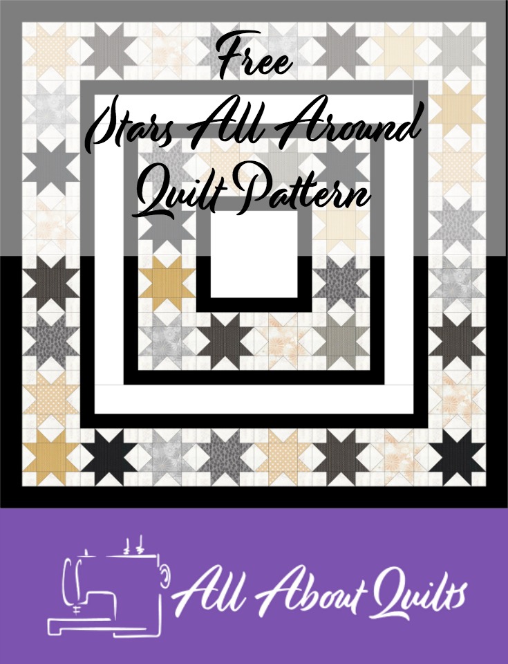 Free Stars all Around quilt pattern