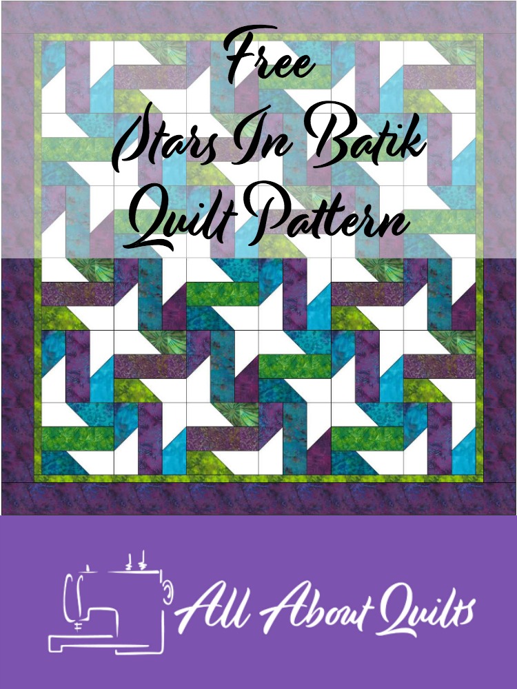 Free Star in Batik quilt pattern