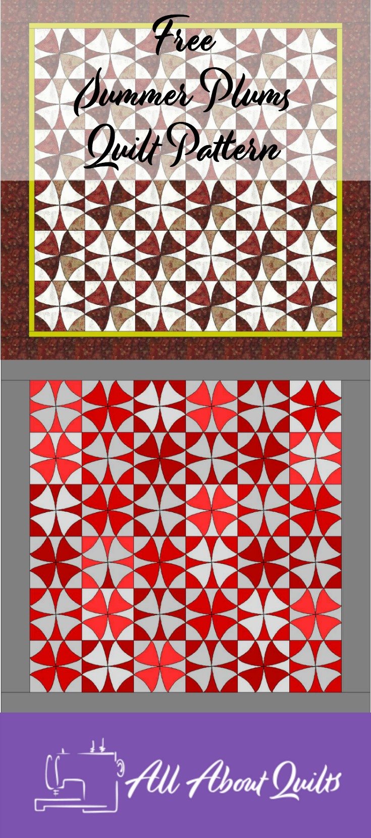 Free Summer Plums quilt pattern