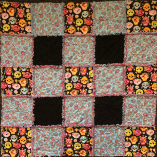 Rag flannel quilt