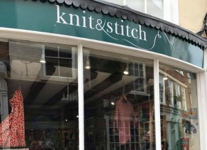 Street view of Knit & Stitch shop Knit & Stitch