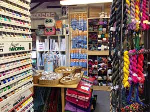 Inside Rainbow Silks shop Rainbow Silks