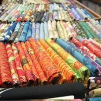 Fabrics inside Sew & So's shop Sew & So's