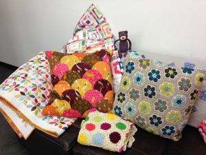Sewn items from inside The Skep Knitting & Quilting Shop The Skep Knitting & Quilting Shop