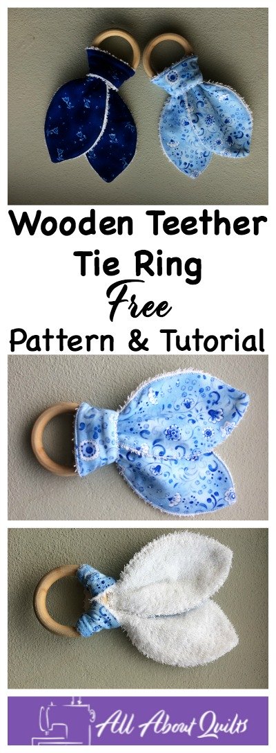 Pinterest pin wooden teether ring